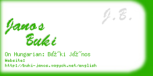 janos buki business card